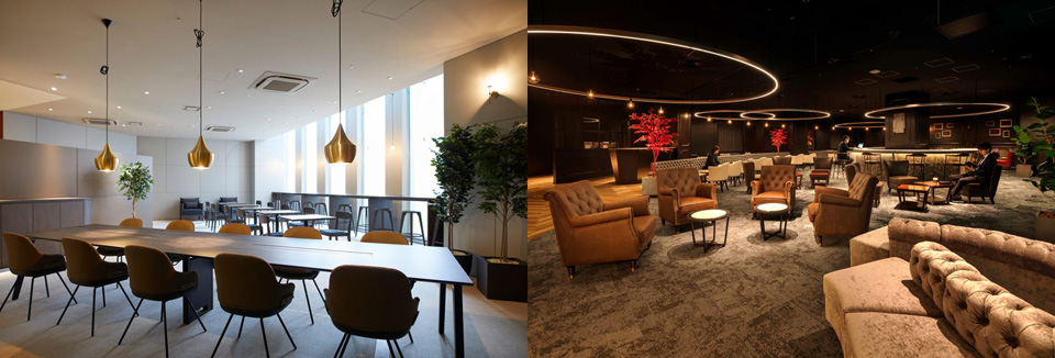 阪急阪神の多様なワークラウンジ空間事例
